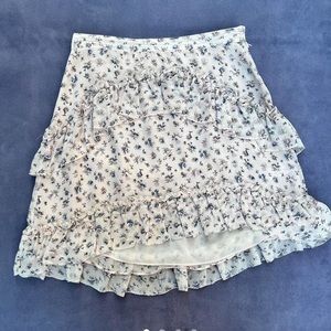 Loveshackfancy lily skirt in Persian pink